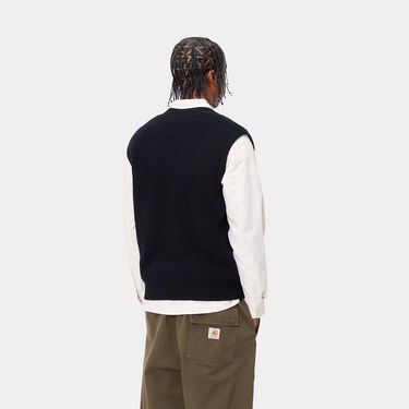 Sweater Carhartt WIP Knitted V-Neck Vest Sort | I033909_8, 1
