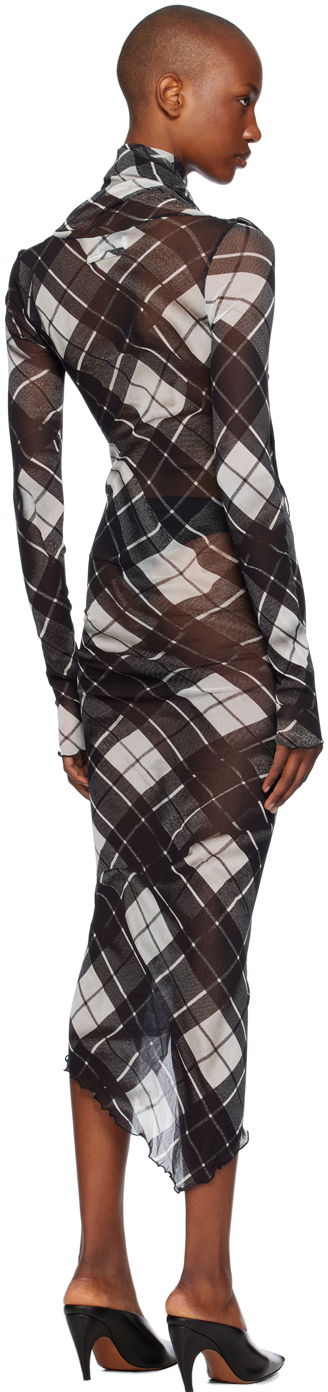 Kjole Jean Paul Gaultier Jean Paul Gaultier Distorted Tartan Midi Dress Flerfarvet | 24/31-F-RO297-T573-000201, 2
