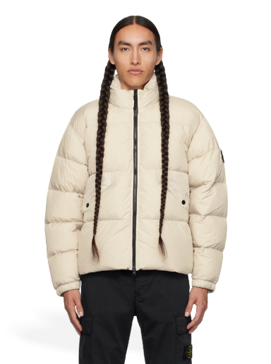 Jakke Stone Island Crinkled Beige | 791540623