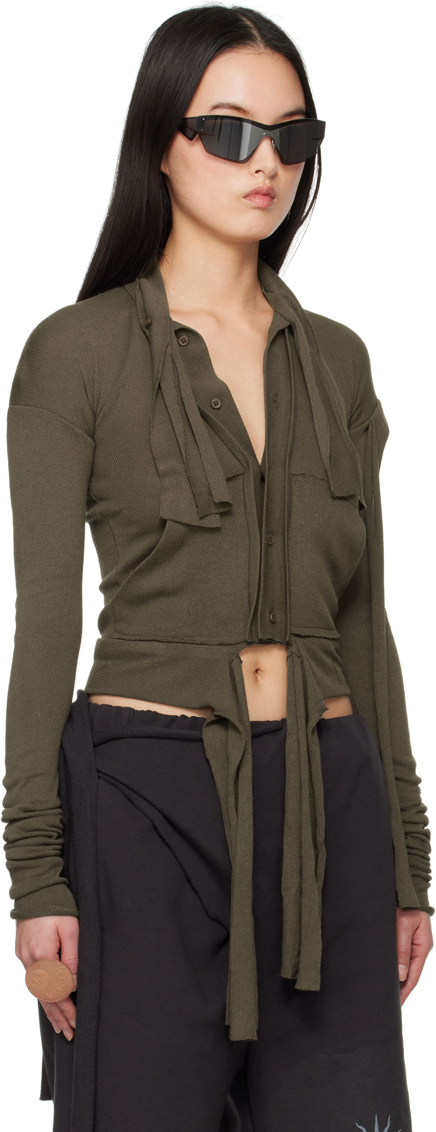 Skjorte Ottolinger Ottolinger Extended Trim Cardigan Grøn | 10560030601, 1