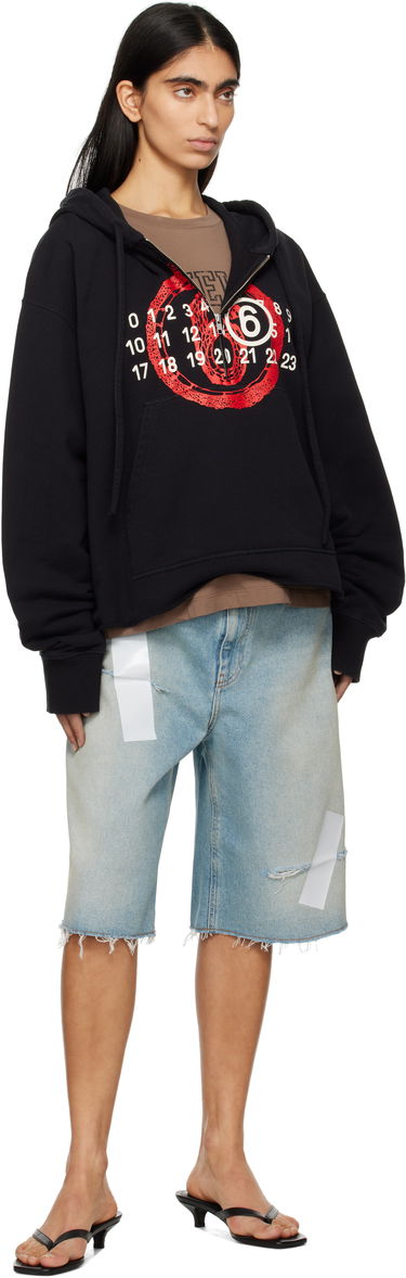 Sweatshirt Maison Margiela MM6 Maison Margiela Lunar New Year Capsule Zip-Up Hoodie Sort | S62GU0136 M25014, 3