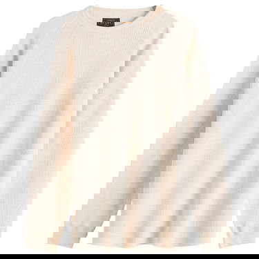 Sweater BEAMS Beams Plus Long Sleeve Thermal T-Shirt, Size Large Beige | 3814-0057-156-09, 0