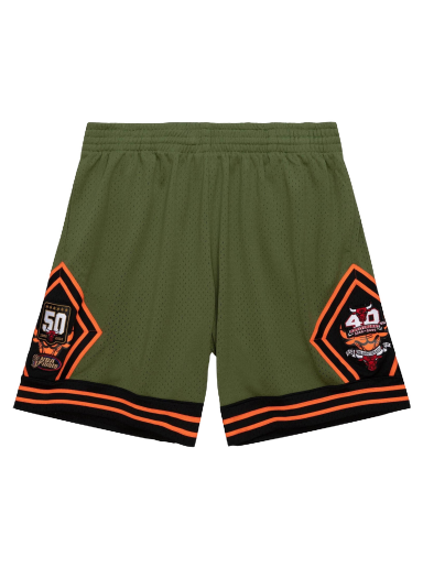 Shorts Mitchell & Ness Flight Chicago Bulls 1997 Swingman Shorts Grøn | SMSH4848-CBU97PPPDKGN