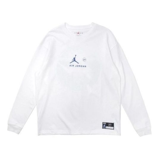 T-shirt Jordan Jordan x Fragment Long-Sleeve Tee Hvid | DA2981-094