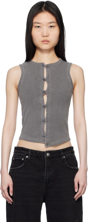Tanktop Ksubi Ksubi Syndicate Xtra Rework Tank Top Grå | WPS25SI002, 0