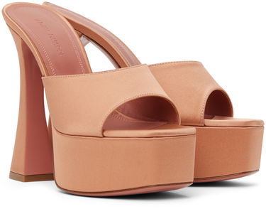 Tilbehør Amina Muaddi Amina Muaddi Dalida Heeled Sandals Lyserød | DALIDA SLIPPER, 3
