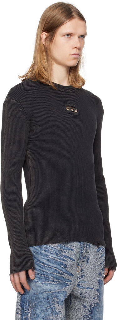 Sweater Diesel Diesel K-Darin-D Ribbed Knit Sweater Sort | A17512-0AKBQ-900, 1