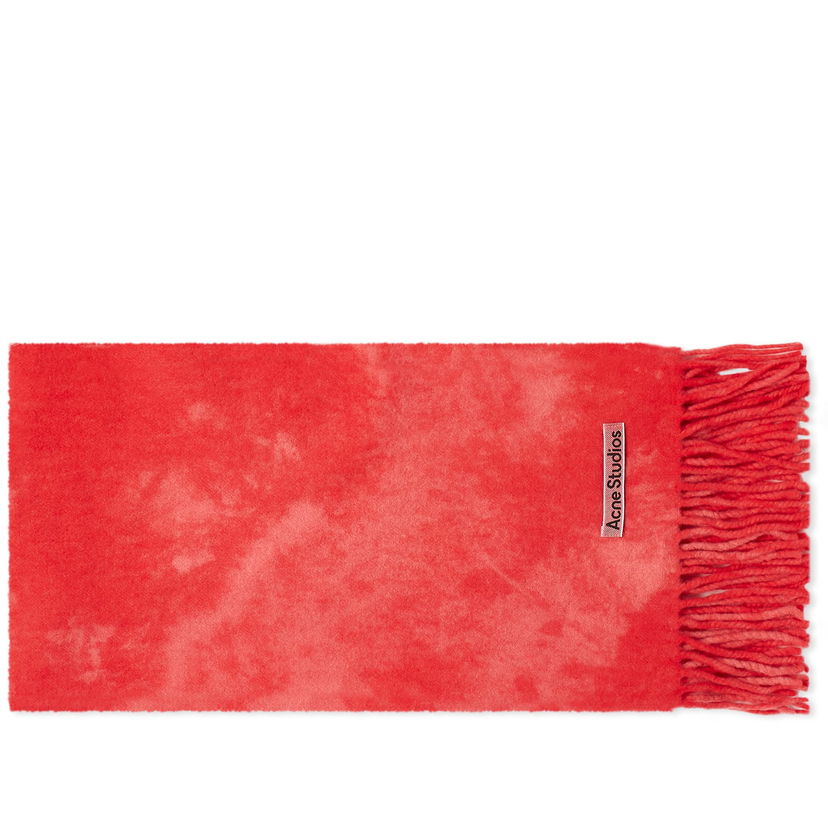 Tørklæde Acne Studios Canada Narrow Tie Dye Scarf "Bright Pink" Rød | CA0297-ACV