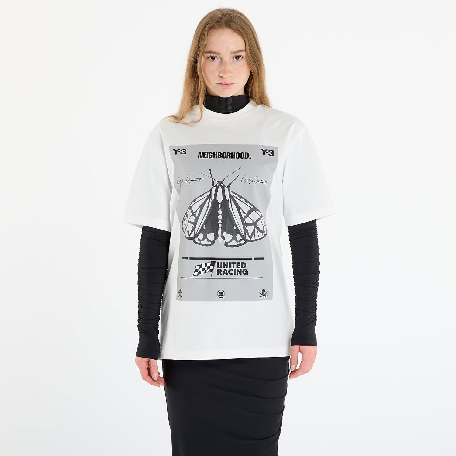 T-shirt Y-3 Y-3 x Neighborhood Graphic Tee Hvid | JX7437, 0
