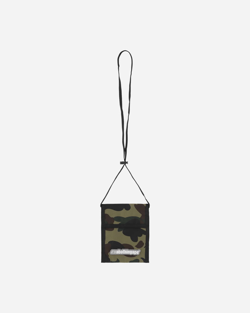 Tegnebog BAPE 1st Camo Neck Wallet Grøn | 1E80182039 001