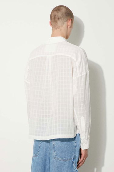 Skjorte Stampd STAMPD Cropped Oversized Buttondown Shirt Hvid | SLA.M3320BD.WHT, 2