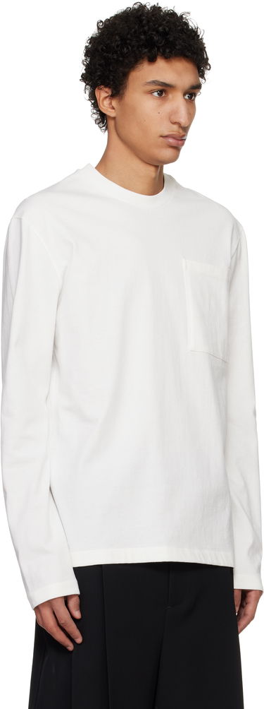 Sweater Jil Sander Jil Sander Logo Flag Pocket Long Sleeve T-Shirt Sort | J22GC0196_J20256, 4