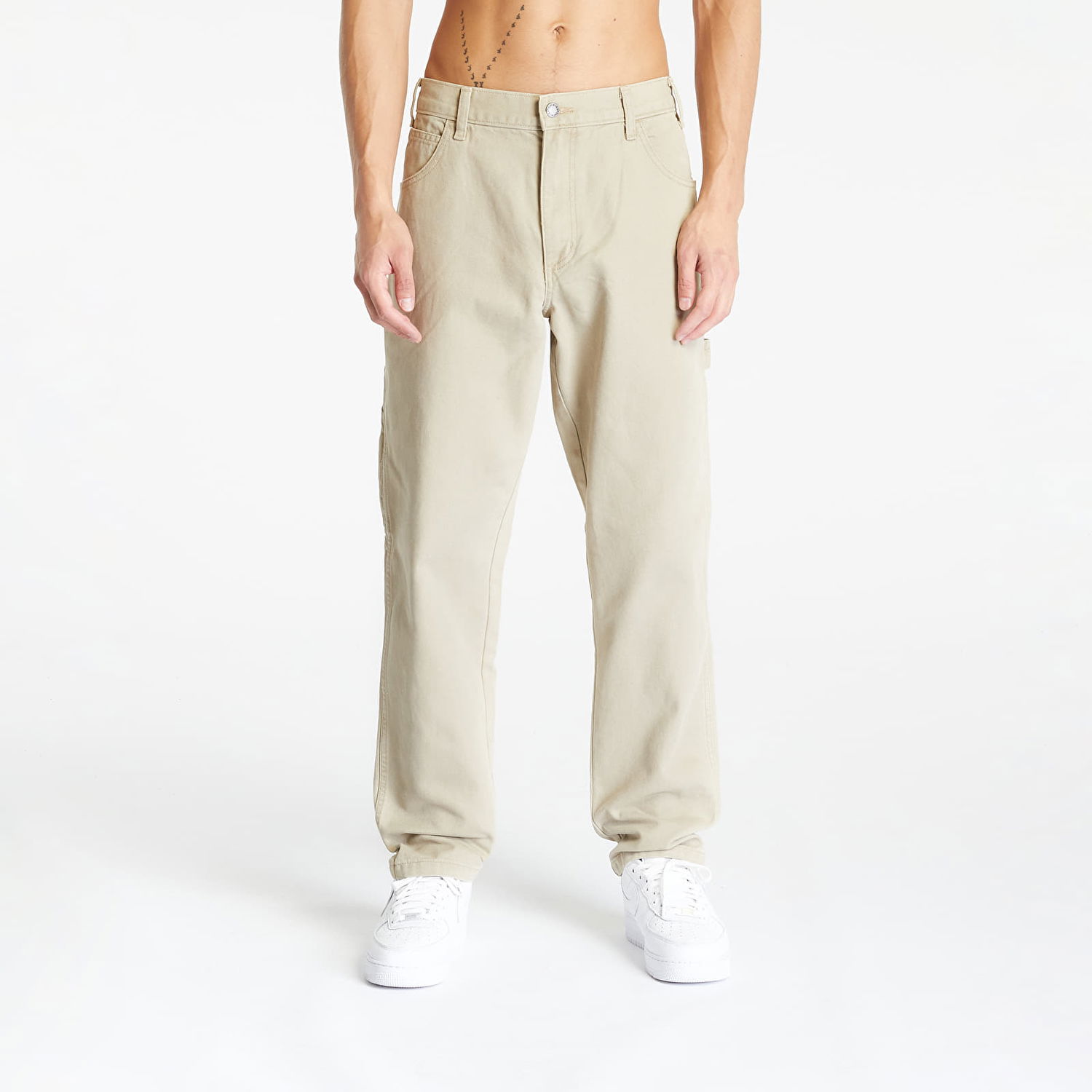 Bukser Dickies Duck Canvas Carpenter Trousers Stone Washed Desert Sand Beige | DK0A4XIFF021, 0