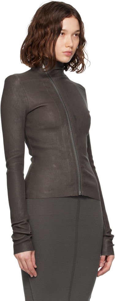 Jakke Rick Owens Rick Owens Gary Leather Jacket Sort | RP02E4701 LSV, 4