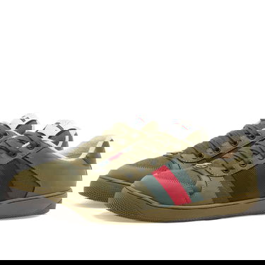 Sneakers og sko Gucci Screener Cotton Ripstop Sneaker Grøn | 576223-FAD94-3243, 2