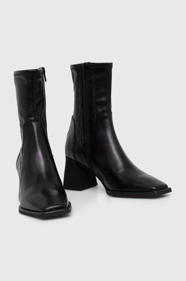 Sneakers og sko Vagabond HEDDA Leather Block Heel Boots Sort | 5602.302.20, 1