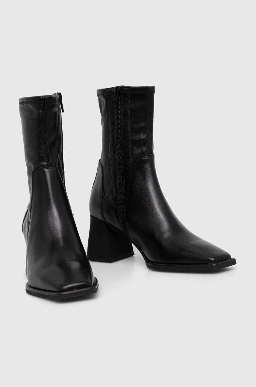 Sneakers og sko Vagabond HEDDA Leather Block Heel Boots Sort | 5602.302.20, 1