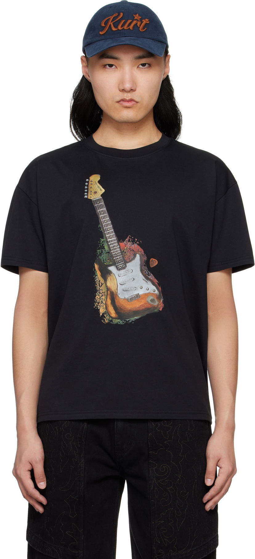 T-shirt Andersson Bell Andersson Bell Guitar Graphic T-Shirt Sort | atb1250u
