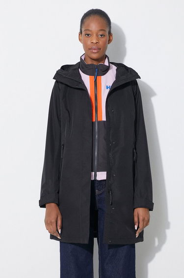 Regnfrakke Helly Hansen Long Raincoat Sort | 54075, 0