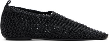 Tøj TOTEME TOTEME Woven Leather Ballerina Flats Sort | 252-WAS2358-LE0134, 0