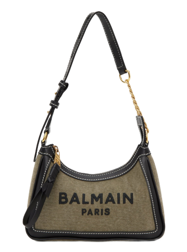 Skuldertaske Balmain B-Army Bag Grøn | CN1BT743TCLB