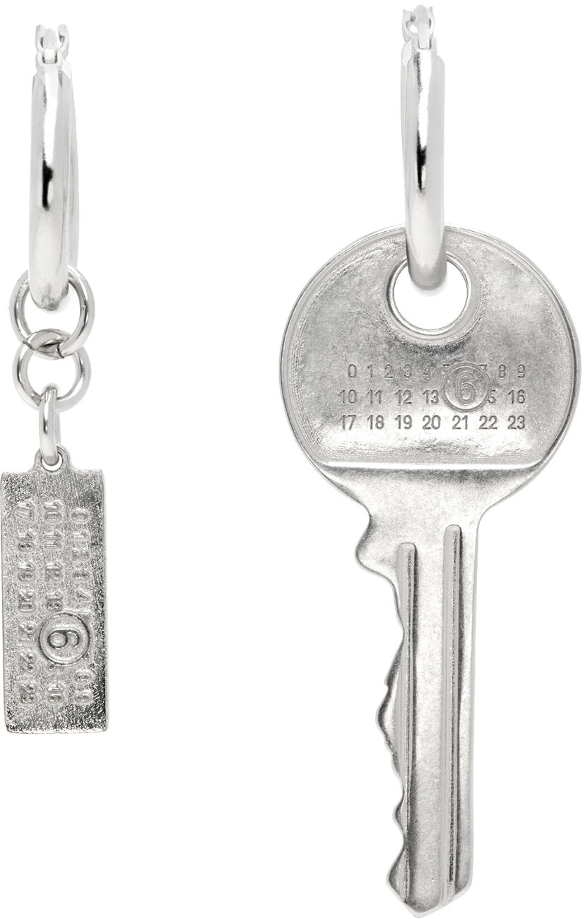 Øreringe Maison Margiela Key Earrings Metalisk | SM7VG0075 P7105