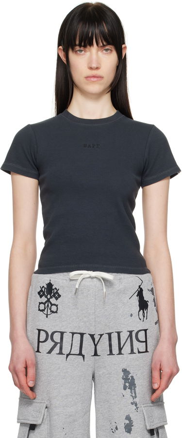 T-shirt BAPE Pigment Dyed Rib T-Shirt Grå | 001CSL302006L, 0
