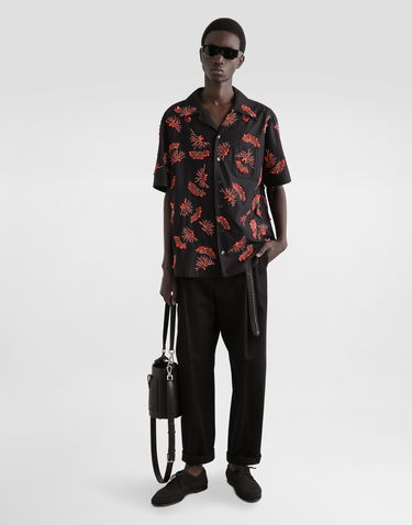 Bukser Dolce & Gabbana Dolce & Gabbana Cotton Twill Cuffed Pants Sort | GP11LTFU6X8N0000, 1