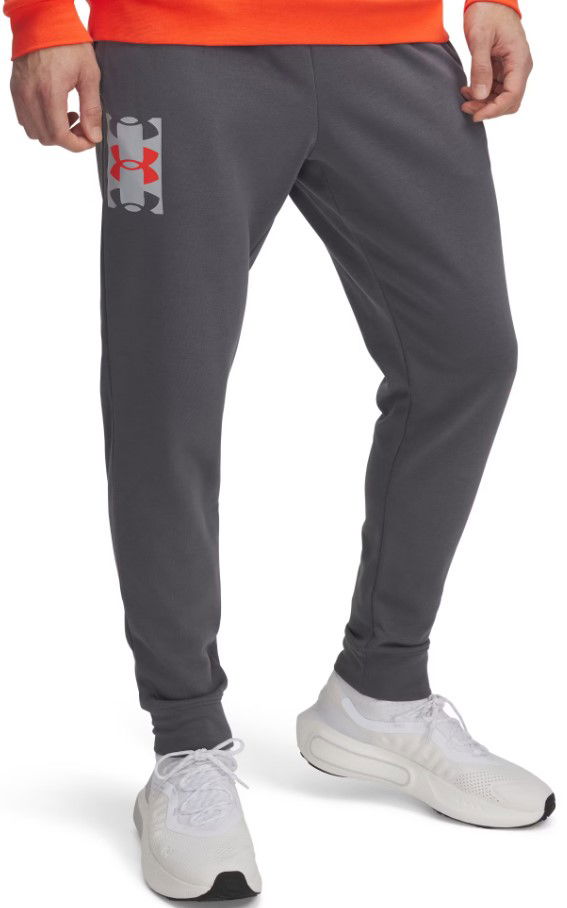 Joggingbukser Under Armour Under Armour Rival Terry Logo Joggers Grå | 1390144-025