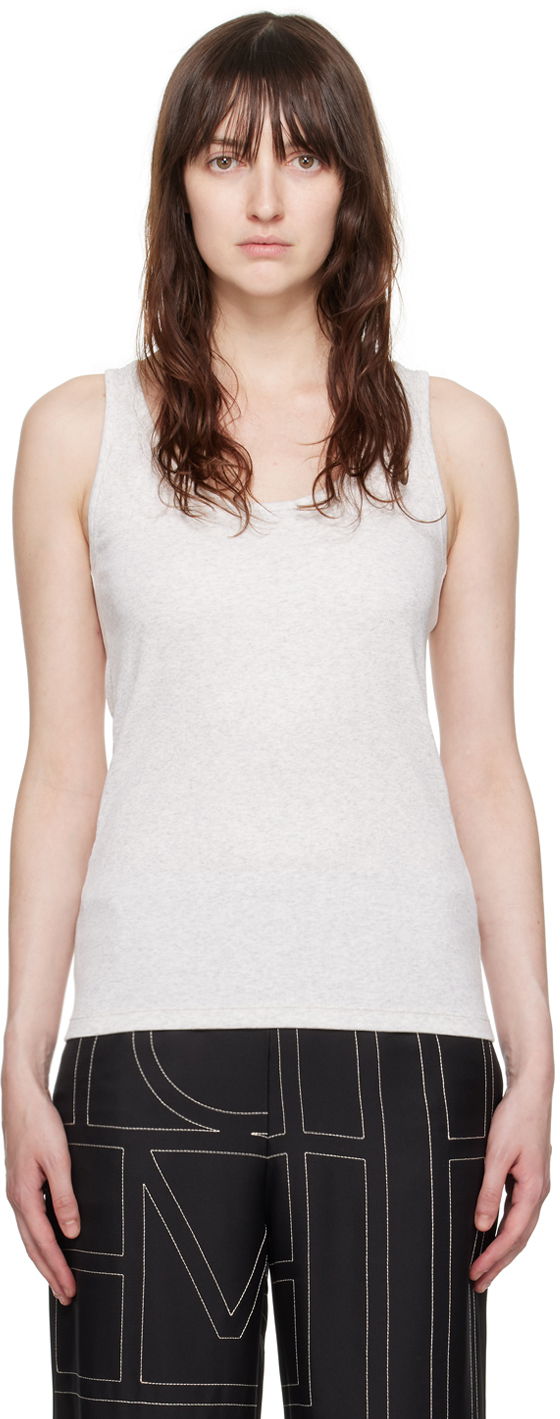 Tanktop TOTEME Classic Tank Top Grå | 243-WRT1053-FB0246, 0