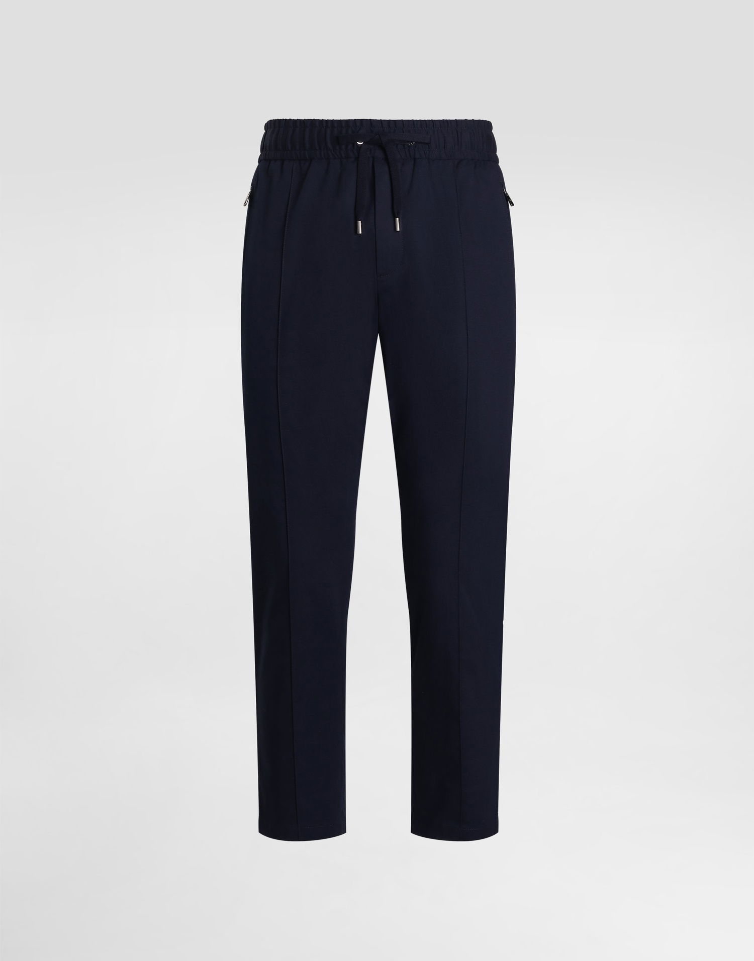 Bukser Dolce & Gabbana Dolce & Gabbana Stretch Cotton Gabardine Jogging Trousers Mørkeblå | GYACEZFUFNVB0665, 0