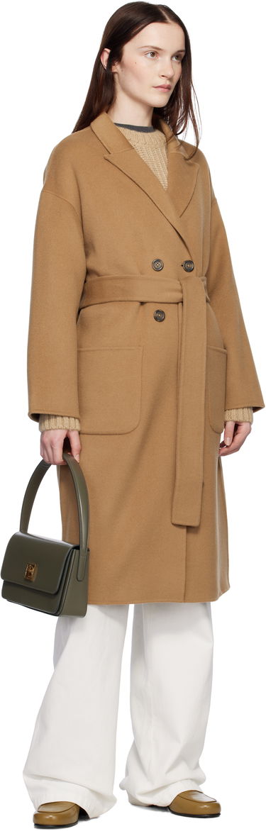 Frakker Anine Bing Anine Bing Dylan Double-Breasted Wool Coat Brun | A-01-4001-200, 3