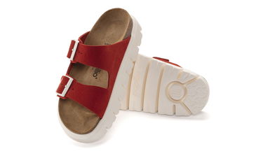 Sneakers og sko Birkenstock Papillio Arizona Chunky LEVE Rød | 1024941, 4