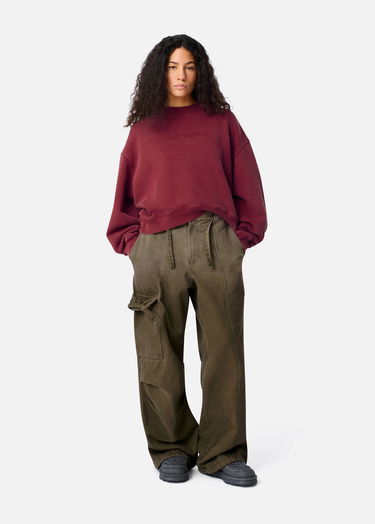 Sweatshirt AXEL ARIGATO Distort Washed Sweatshirt Bourgogne | A3013004, 4