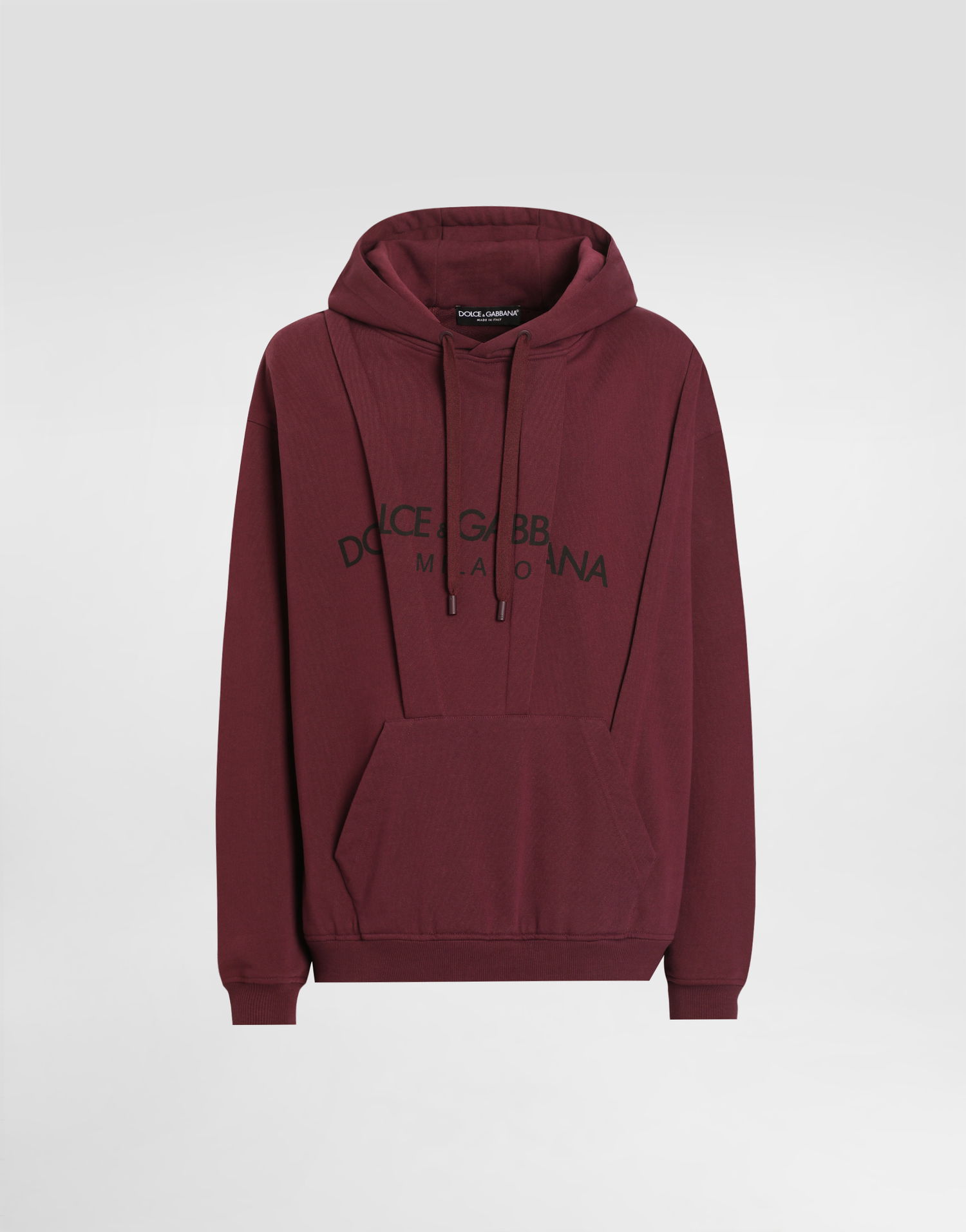 Sweatshirt Dolce & Gabbana Dolce & Gabbana Cotton Logo Hoodie Bourgogne | G9BNNTG7O2LF0130, 0