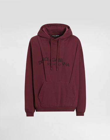 Sweatshirt Dolce & Gabbana Dolce & Gabbana Cotton Logo Hoodie Bourgogne | G9BNNTG7O2LF0130, 0