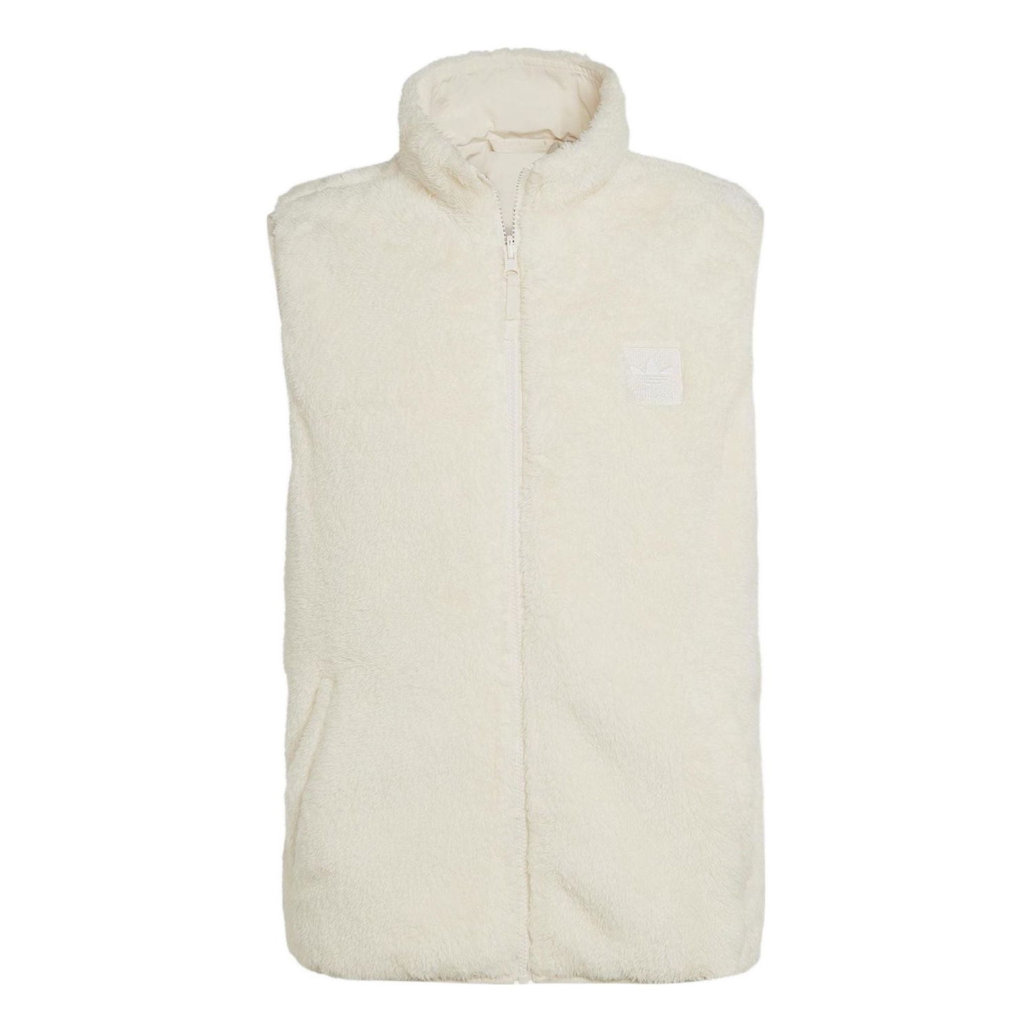 Vest adidas Originals Essentials+ Fluffy Fleece Reversible Vest Hvid | HR2950, 0