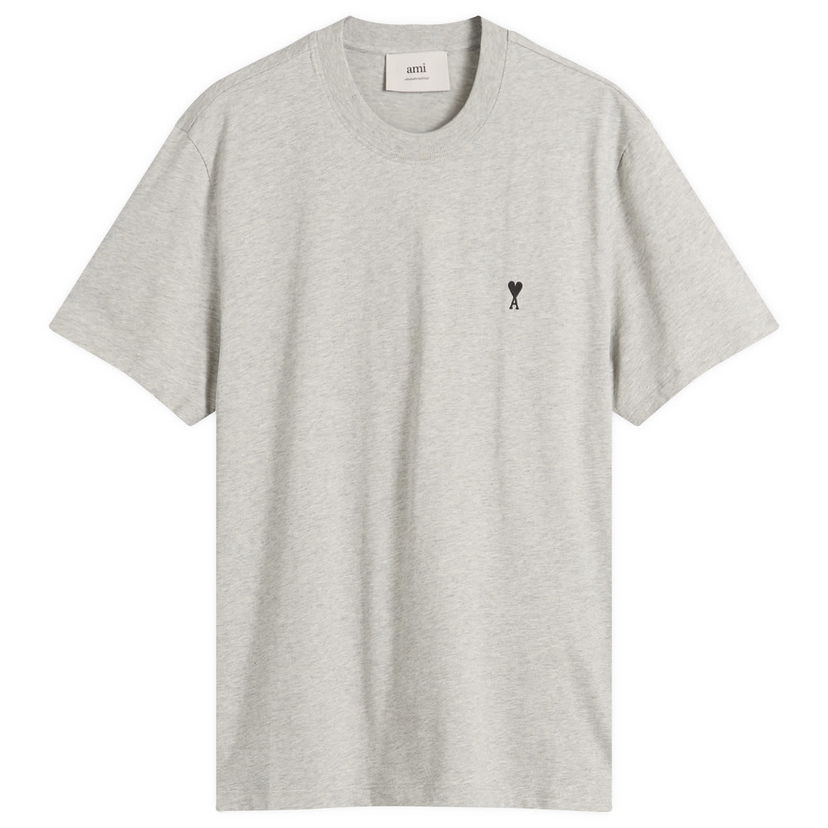 T-shirt AMI AMI Paris Men's ADC Light Jersey T-Shirt, Size Large Grå | H25HTS346-724-0951H25