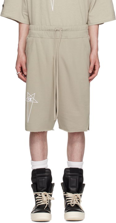 Shorts Rick Owens Rick Owens Champion Edition Beveled Pods Shorts Beige | CM01E1688 CHFE FELPA, 0