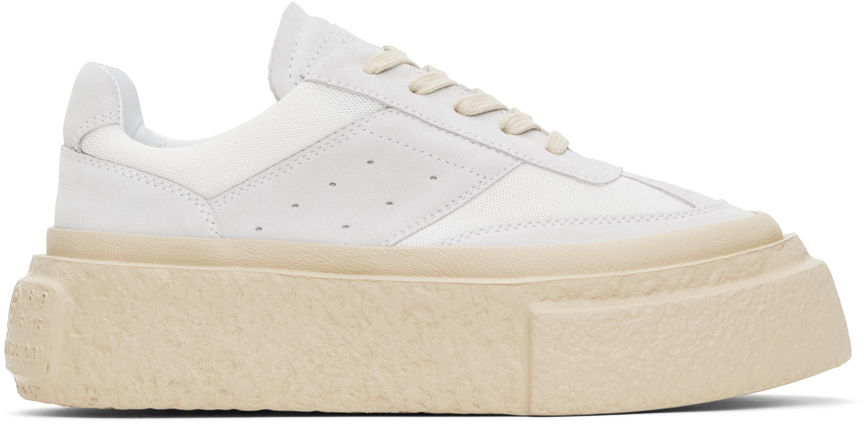 Sneakers og sko Maison Margiela MM6 Crosta London & Mesh "White Gray" Beige | S59WS0221 P6389, 0