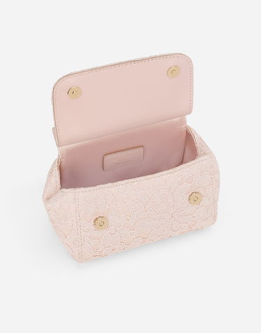 Håndtaske Dolce & Gabbana Mini Sicily Handbag Lyserød | EB0003AS03880403, 3