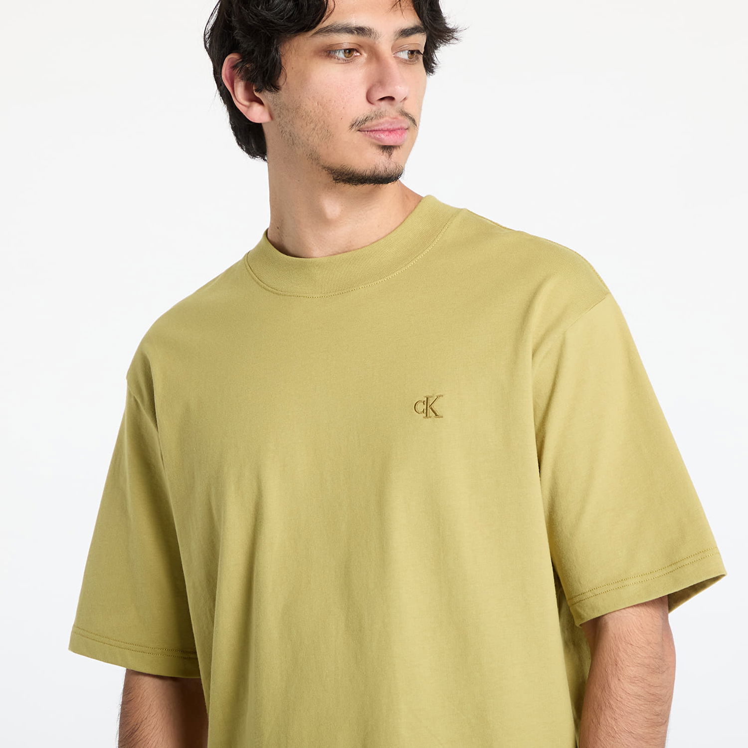 T-shirt CALVIN KLEIN Calvin Klein Jeans Heavy Relaxed T-Shirt Grøn | J30J326458 LMD, 1