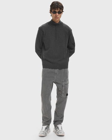 Sweater C.P. Company Half Zip Knit Sweater Grå | 19CMKN709A110149A-978, 2