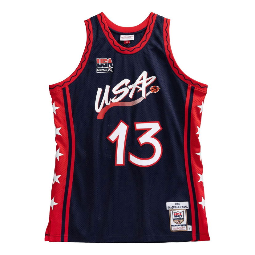 Jersey Mitchell & Ness Team USA 1996-97 Shaquille O'Neal #13 Basketball Jersey Blå | AJY4SB19059-USANAVY96SON