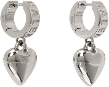 Øreringe Balenciaga Sharp Heart Earrings Grå | 766336 J8300, 1