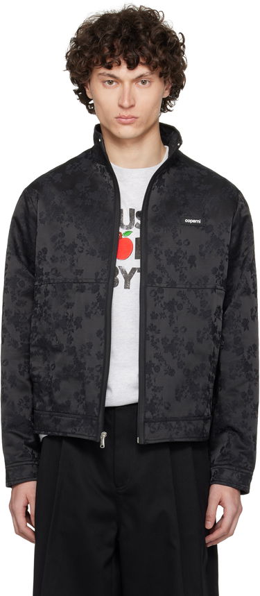 Bomberjakke Coperni Coperni Jacquard Zip-Up Jacket Sort | COPOW39F2033MEN, 0