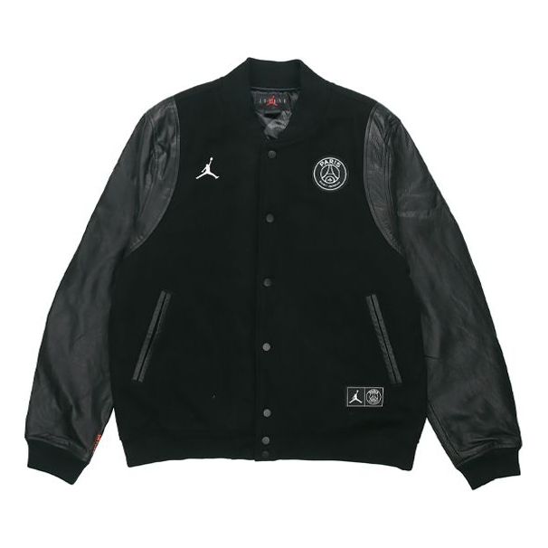 Bomberjakke Jordan Paris Saint-Germain Varsity Jacket Sort | BQ8364-010