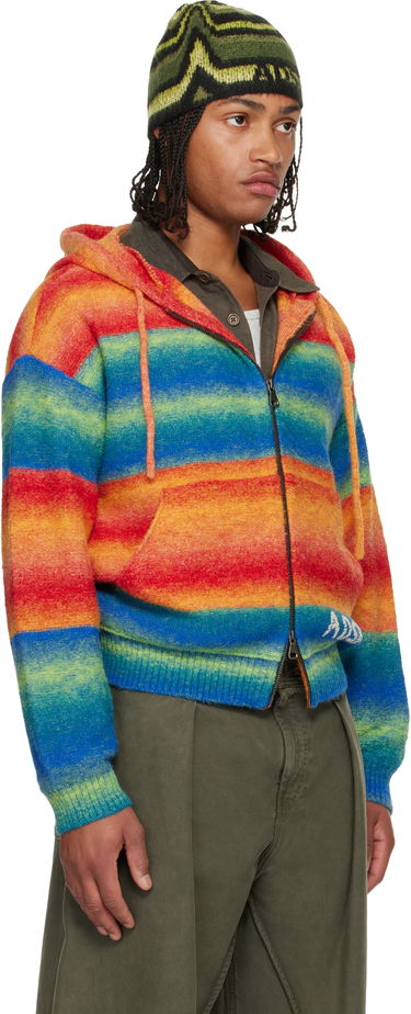 Sweatshirt Andersson Bell Full-Zip Striped Knit Hoodie with ADSB Embroidery Flerfarvet | atb1390u, 4