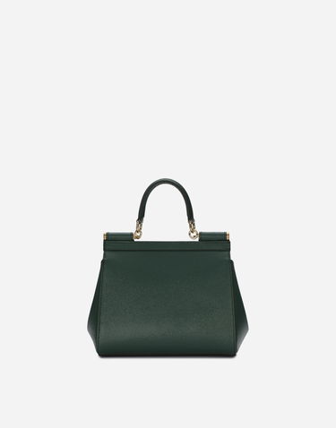 Håndtaske Dolce & Gabbana Dolce & Gabbana Mini Dauphine Handbag Grøn | BB6003B100187399, 3