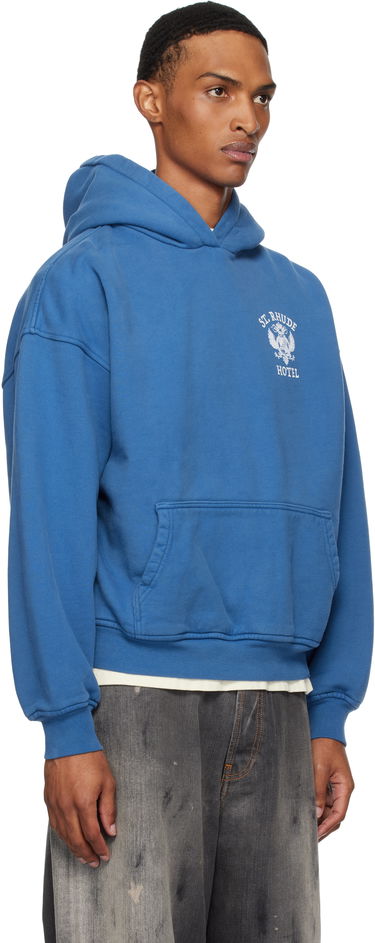 Sweatshirt Rhude Rhude 'St Rhude' Seal Hoodie Blå | RHPF25HO01012, 1